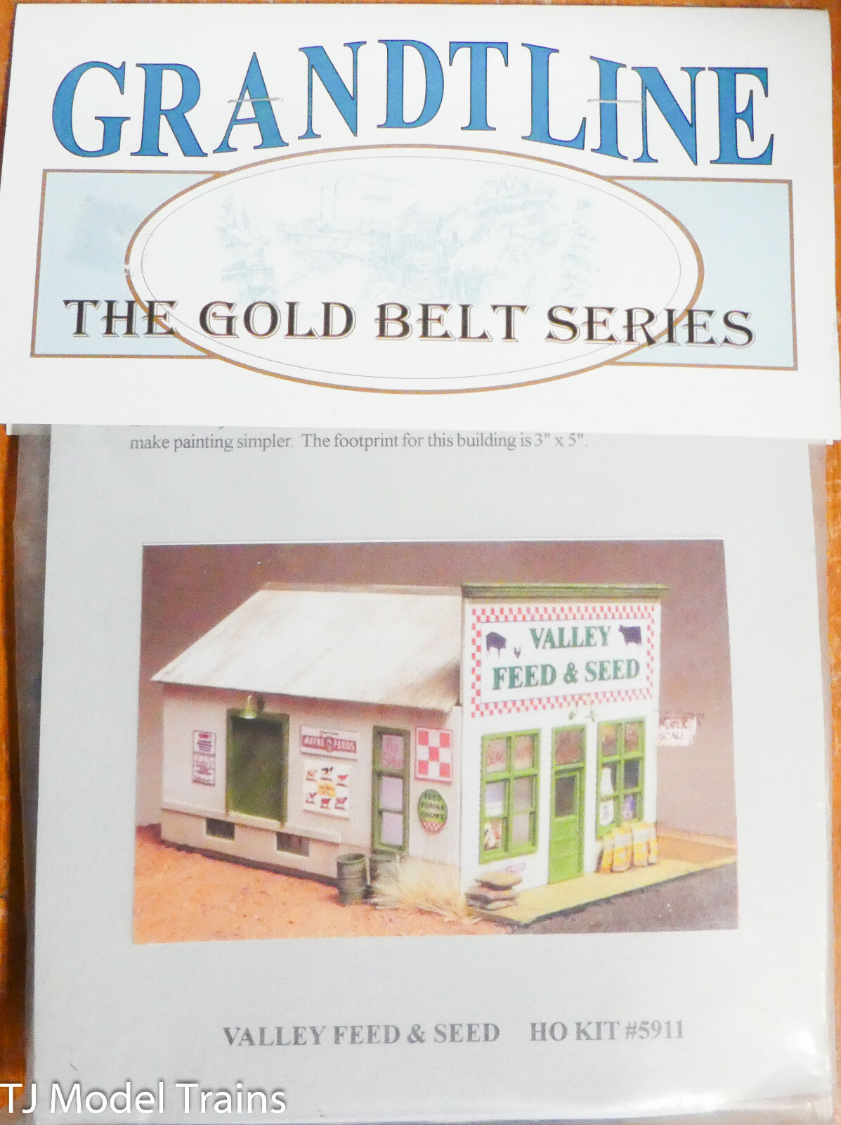 Grandt Line HO #5911 Valley Feed & Seed (Plastic Kit) 1:87th Scale