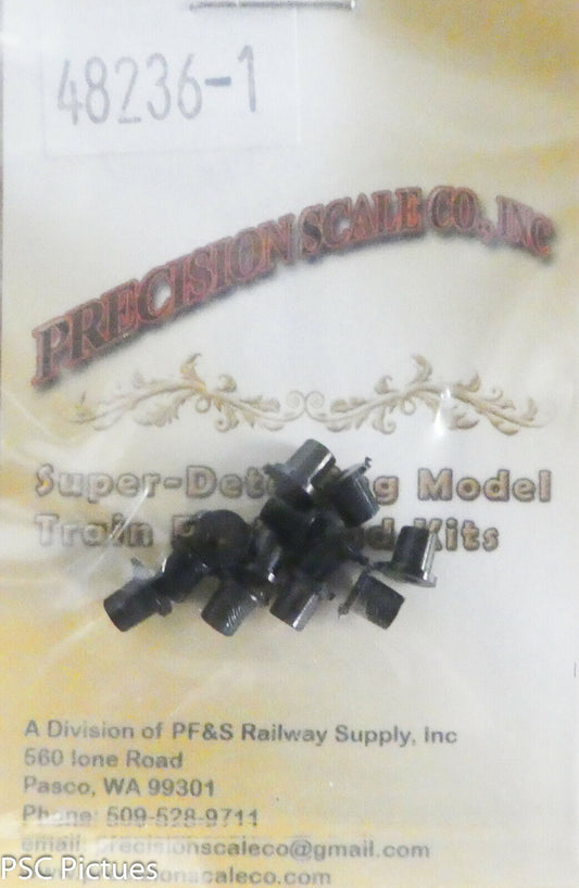 Precision Scale HO,O,A #48236.1 Bushings, .115" OD, .055" ID, .156 Flange (Plast