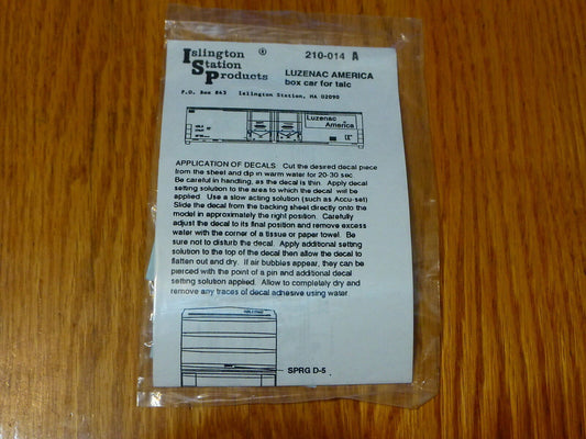 Islington Station Products HO #210-014A Luzenac America Box Car for Talc