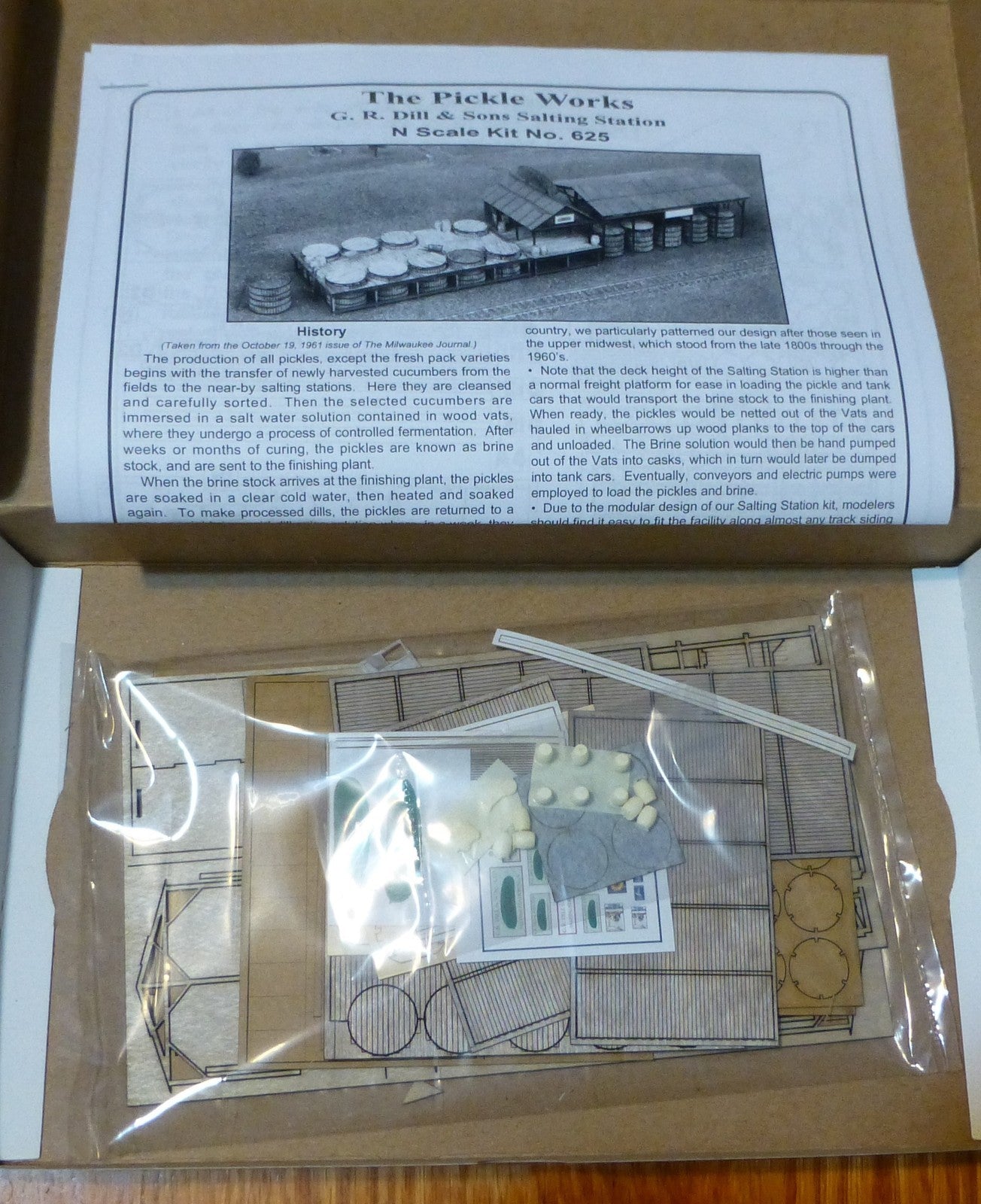 American Model Builders N #625 G.R. Dill & Sons Salting Station (Laser Kit Form)
