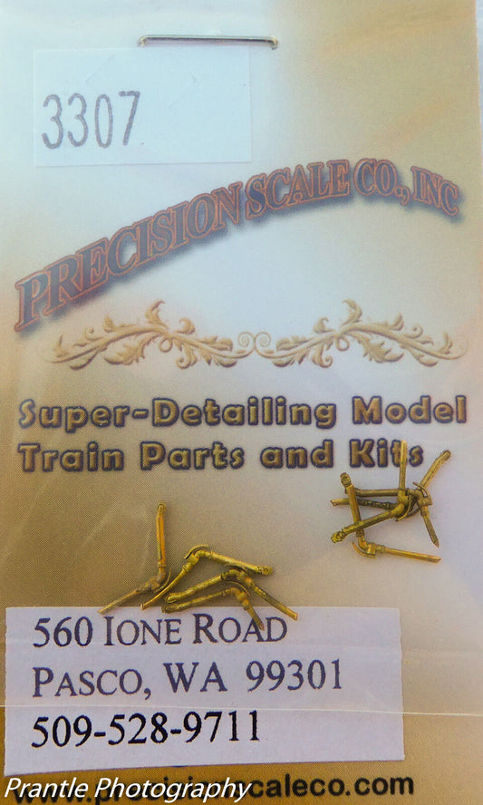 Precision Scale HOn3 #3307 Air Hose, Short w/ glad hand & angle cock