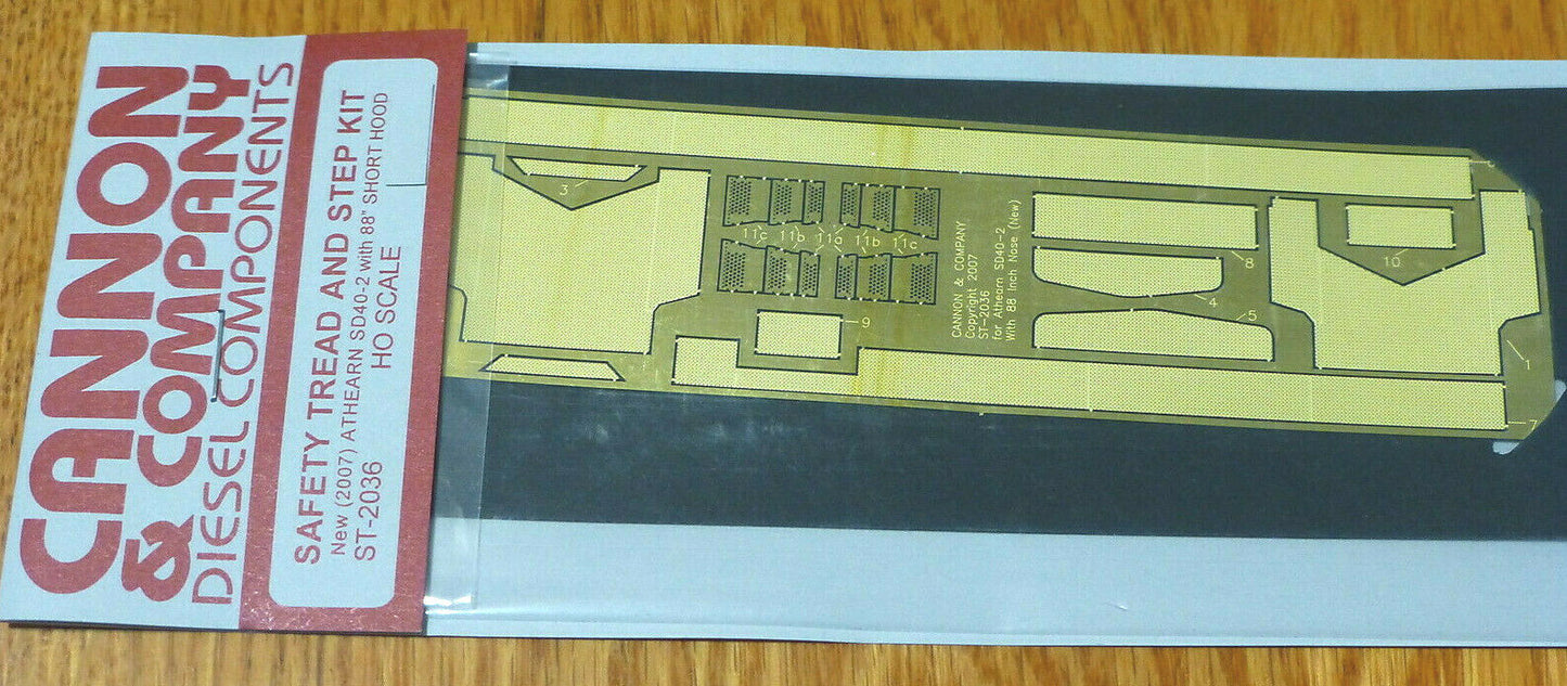 Cannon & Company HO #2036 Safety Tread & Step Kit/ For New (2007 Run) Athearn SD