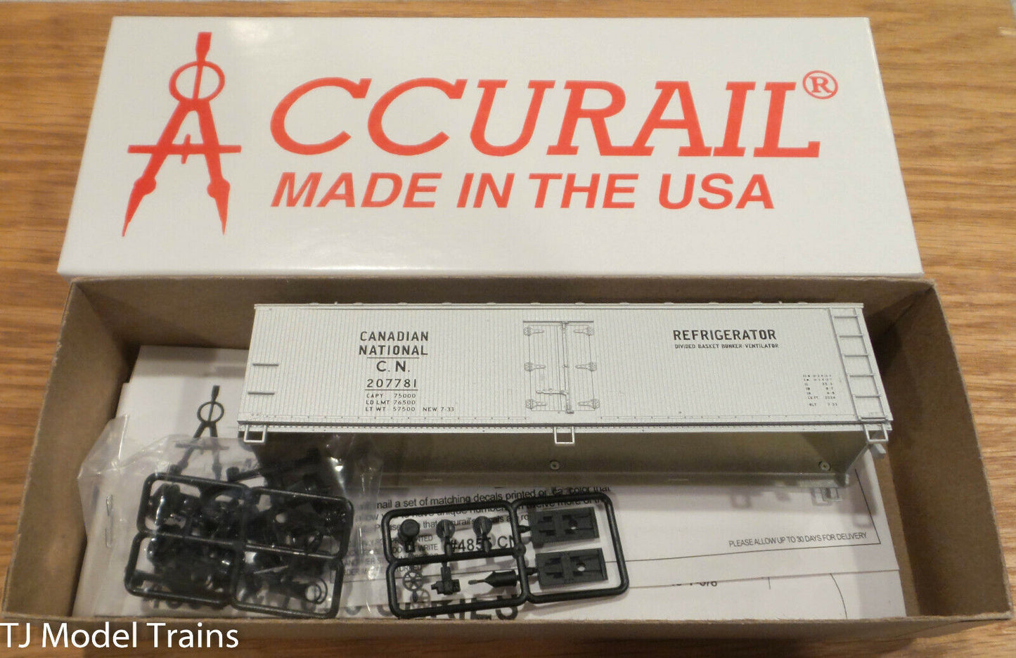 Accurail HO #4855 CANADIAN NATIONAL 40' WOOD REEFER