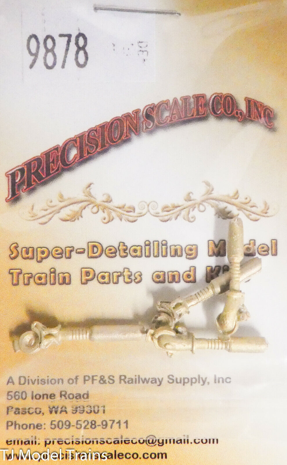 Precision Scale 1/2" Scale #9878 Glad Hands, Working (Brass Casting)