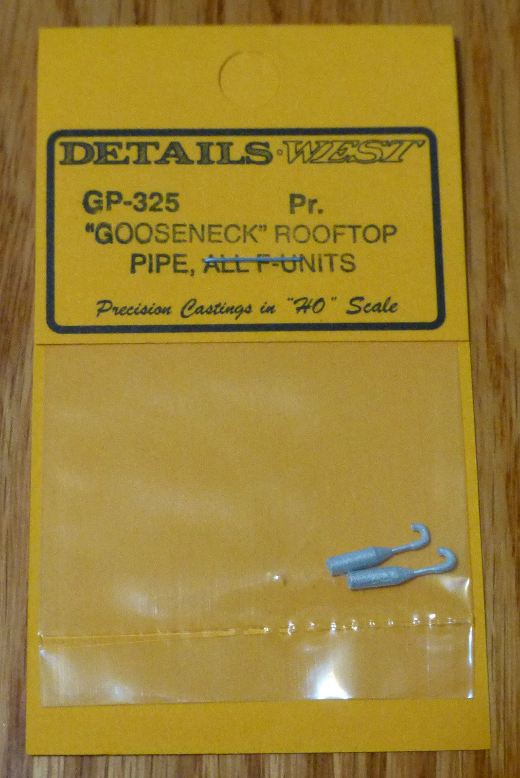 Details West HO #325 "Gooseneck" Rooftop Pipe -- F-Unit