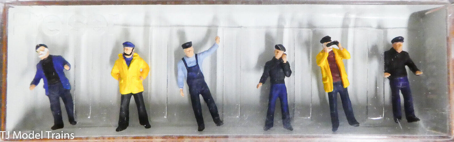 Preiser HO #10353 People Working -- Ship's Crewmen (Figures)