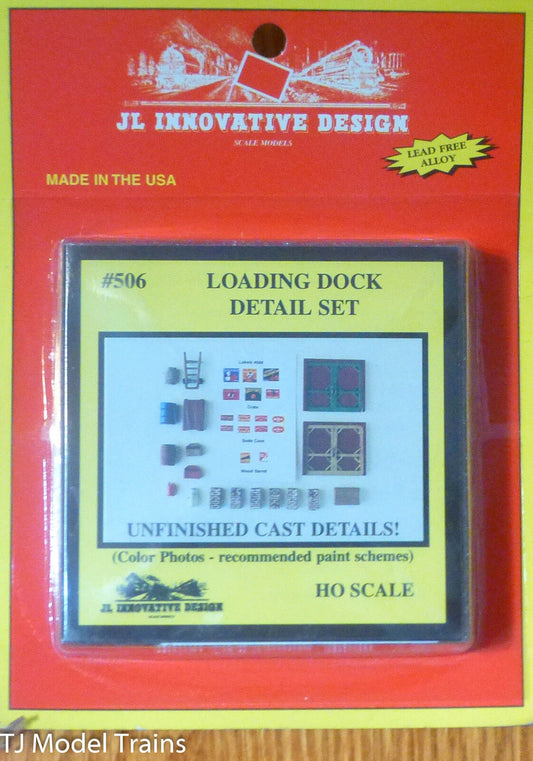 JL Innovative Design #506 Loading Dock Detail Set -- Kit (1:87th Scale)