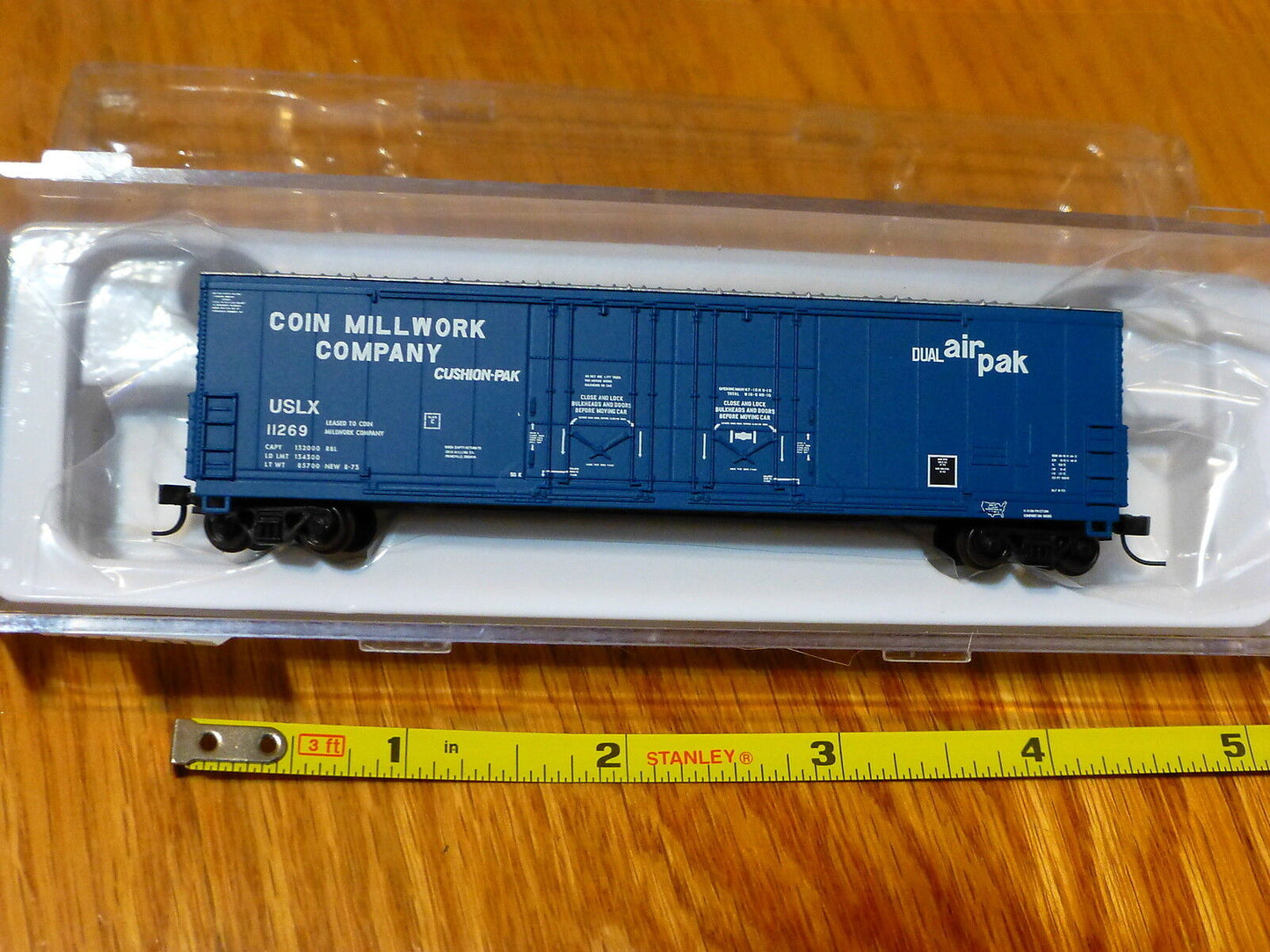Atlas N #50001411 Coin Millwork (53' Evans Double Plug-Door Box Car) Rd#11269