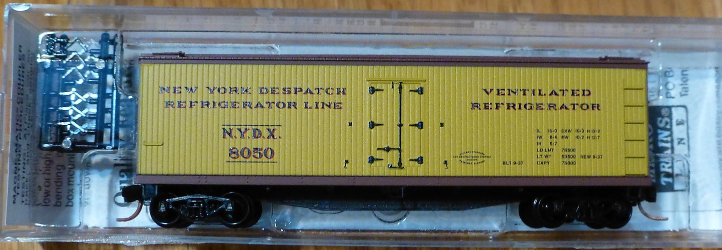 Micro-Trains Line #04700080 Rd #8050 40' Double Sheathed Wd Reefer New York Desp