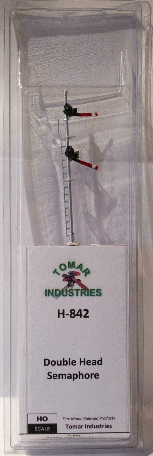 Tomar Ind. HO-Scale #H-842 Double-Headed Semaphore - Brass - Assmebled -- 1.5-Vo