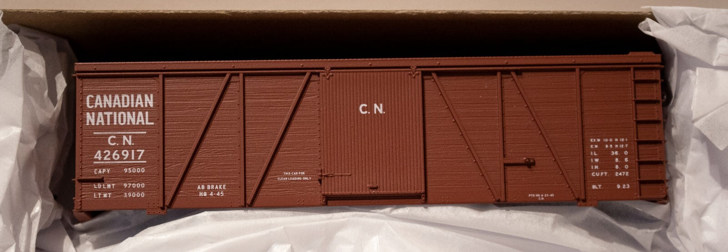 Accurail HO #8154 (3 Pack) Fowler 36' Wood Boxcar 3-Pack - Kit -- Canadian Natio