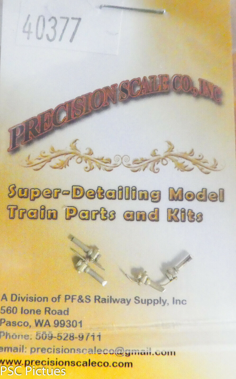 Precision Scale O #40377 Cocks, Drain, Large (Brass Castings)