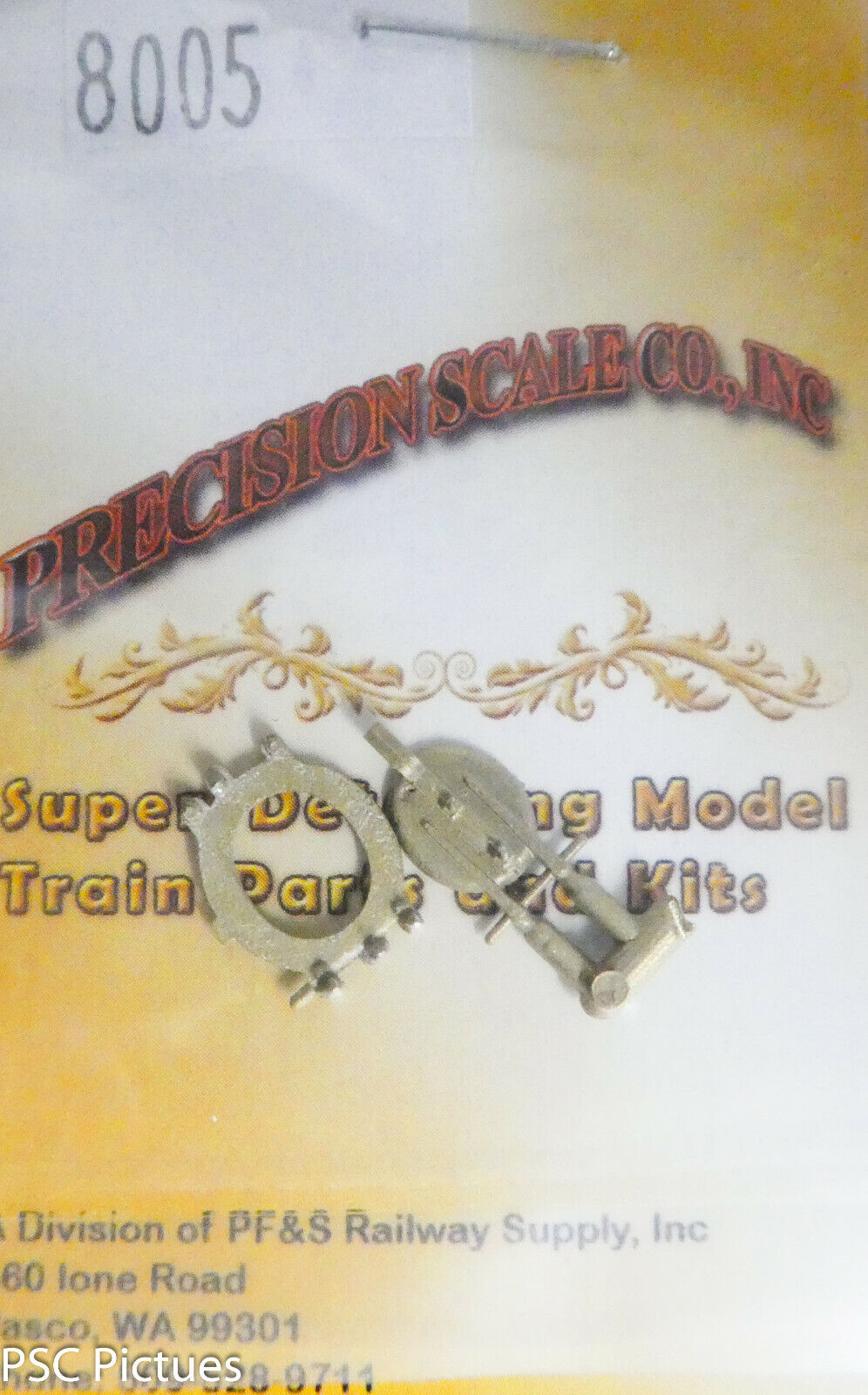 Precision Scale O #8005 Firedoor, Oval, Working, for Flat Backhead (Brass Kit)