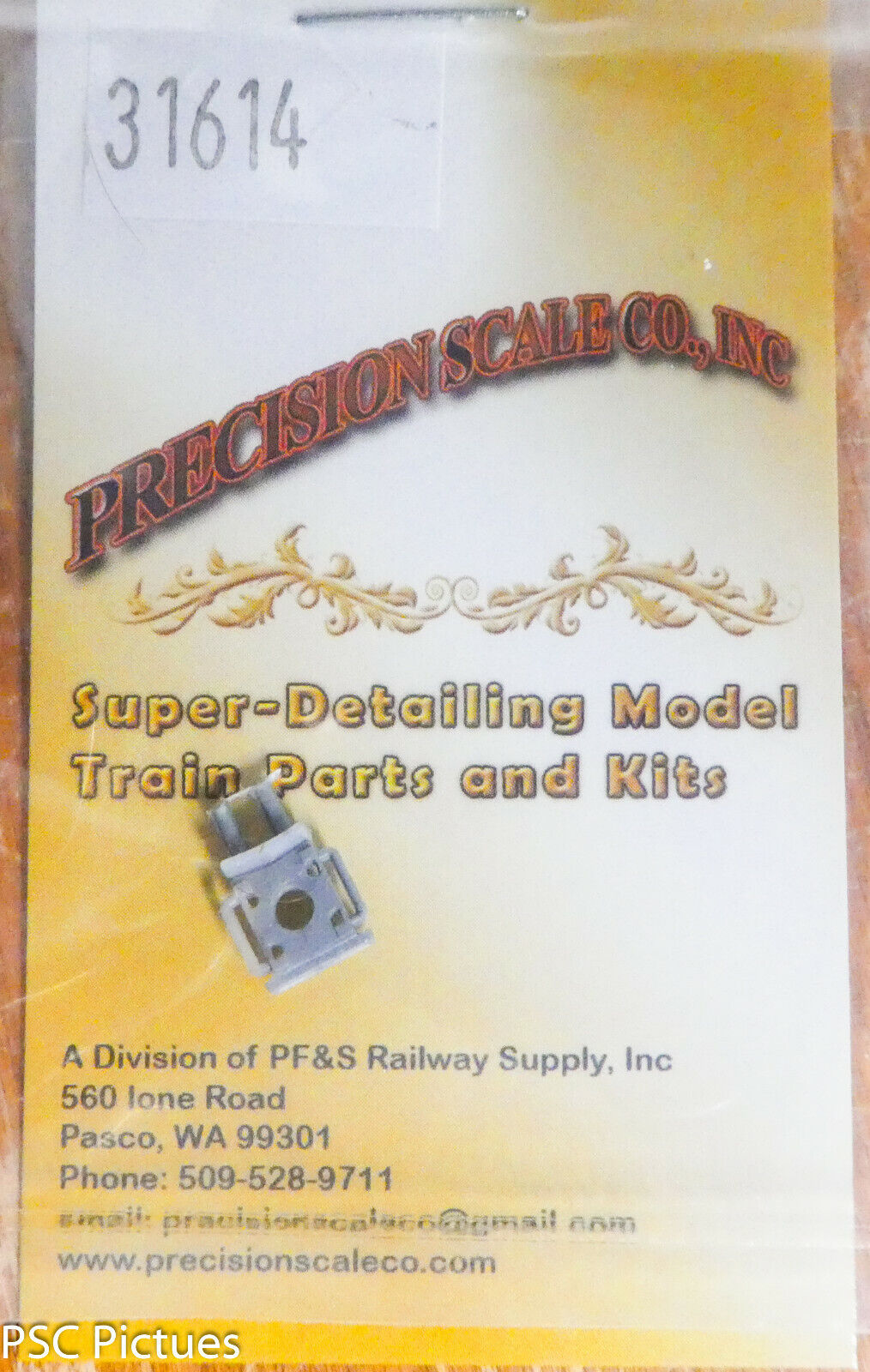 Precision Scale HO #31614 Bracket, for: Headlight, 4 Digits (Plastic Part)