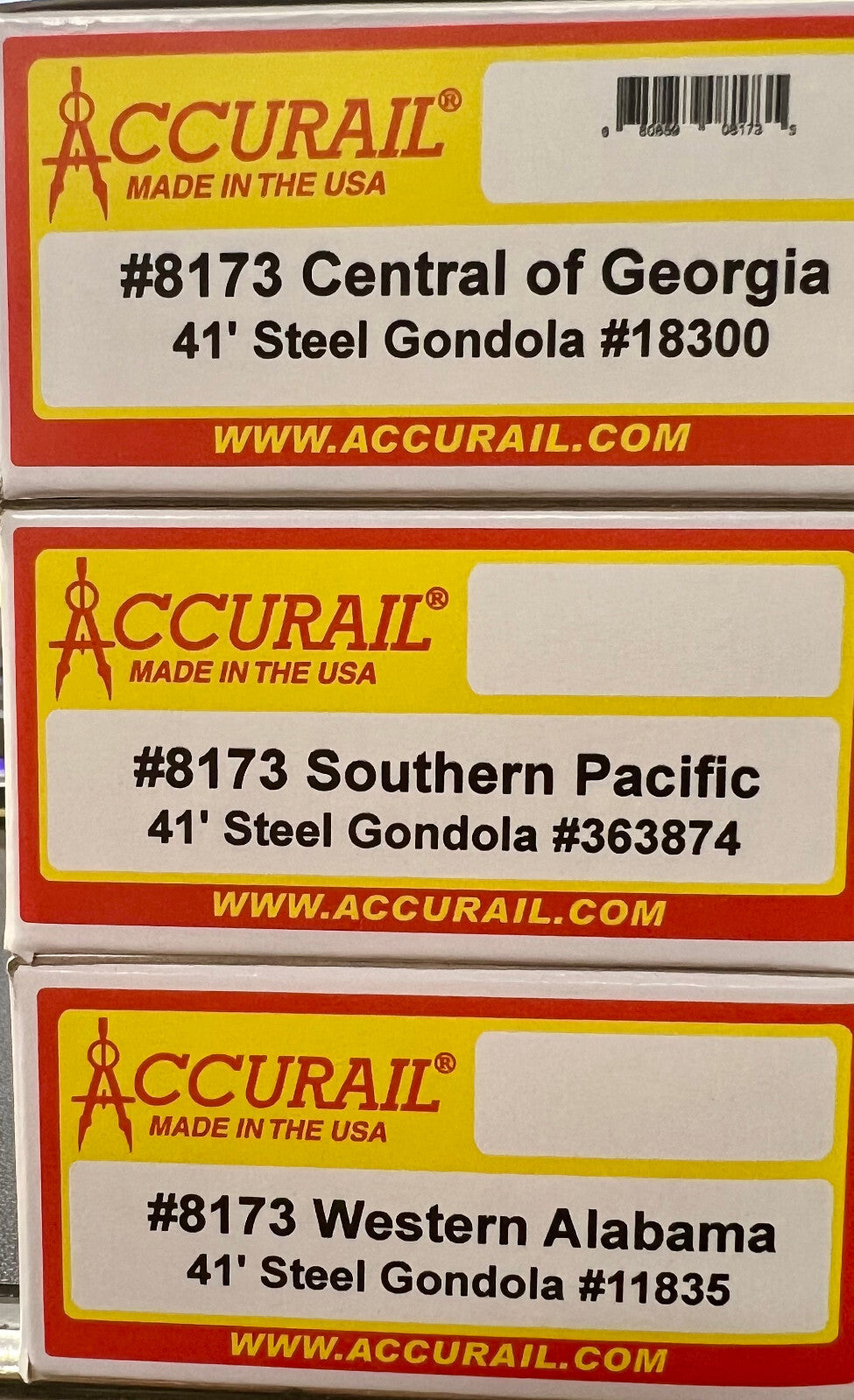 Accurail HO #8173 Central of Georgia 41' steel Gondola #18300
