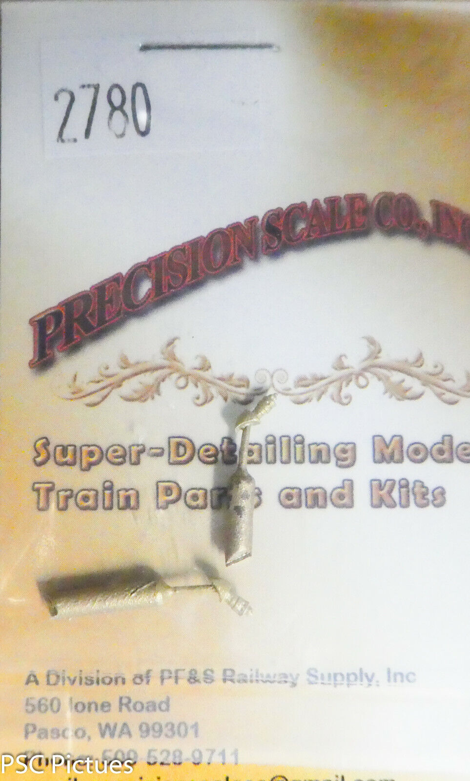 Precision Scale HO #2780 Cylinde Relief Valve, Type 1 (Brass)