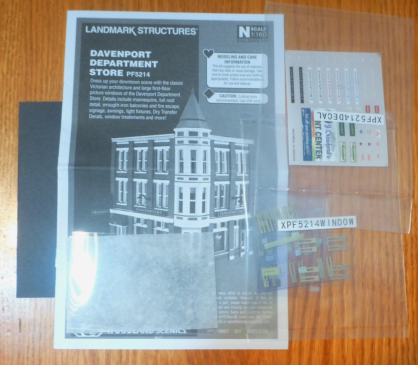Woodland Scenics N #5214 Davenport Department Store (Kit) NEW BUILDING