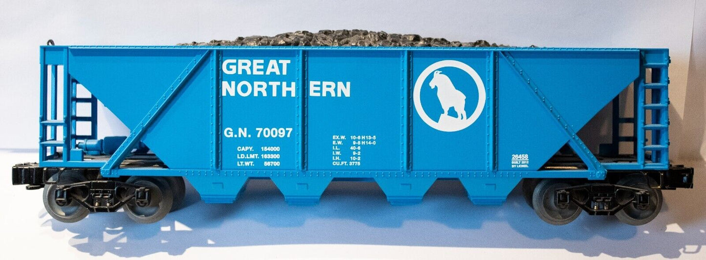 Lionel #6-26458 Great Northern 4 Bay Coal Hopper