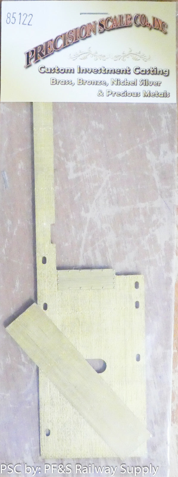 Precision Scale O #85122 Decking, Etched Brass, 26-Ton Shay (Brass Parts)