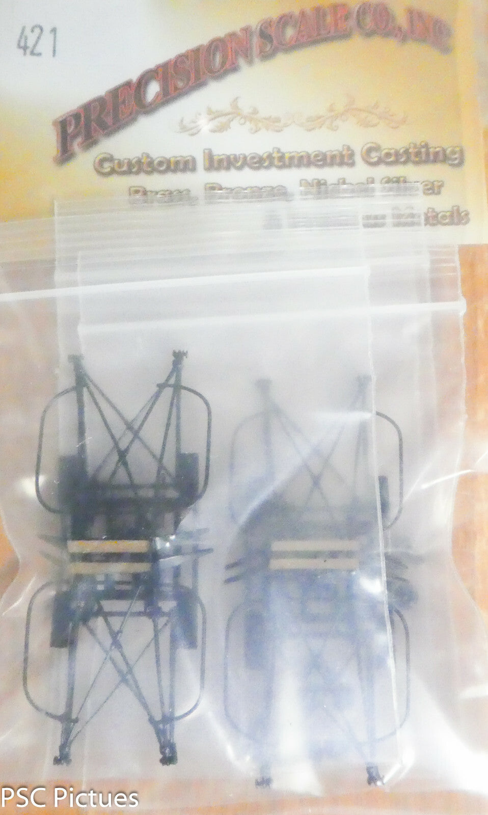 Precision Scale #421 Pantographs, Fully Working w/Insulators (Brass)