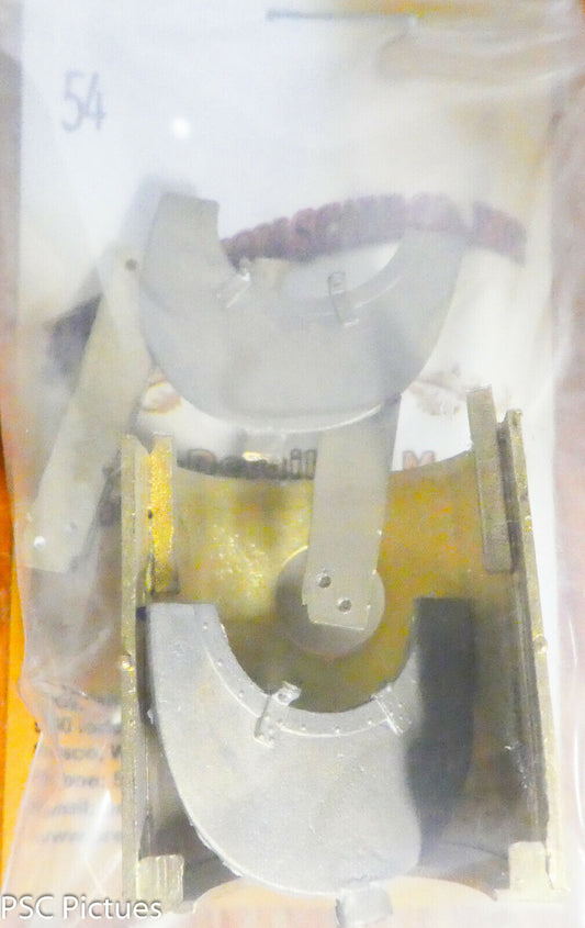 Precision Scale O #054 Saddle Tank: Top, Ends & Running Board (Brass Kit)