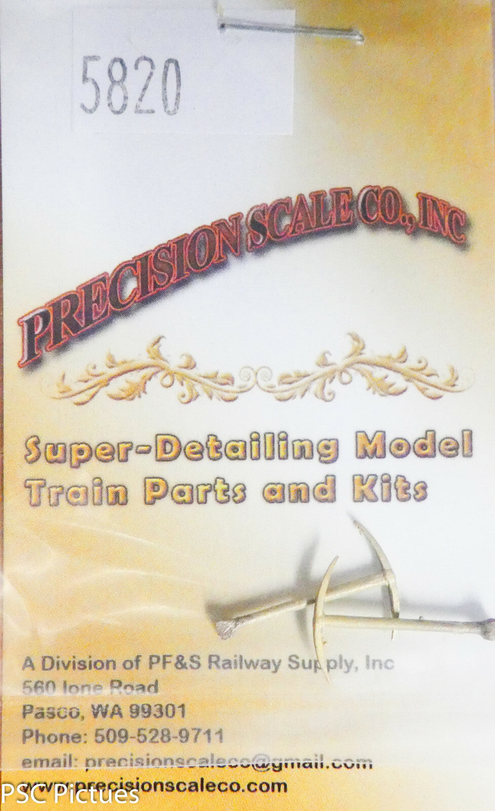 Precision Scale O #5820 Pick, Double Bitted, Curved (Brass Castings 2)