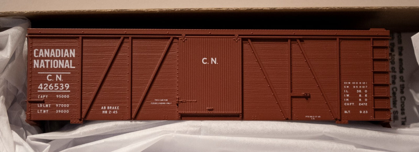 Accurail HO #8154 (3 Pack) Fowler 36' Wood Boxcar 3-Pack - Kit -- Canadian Natio