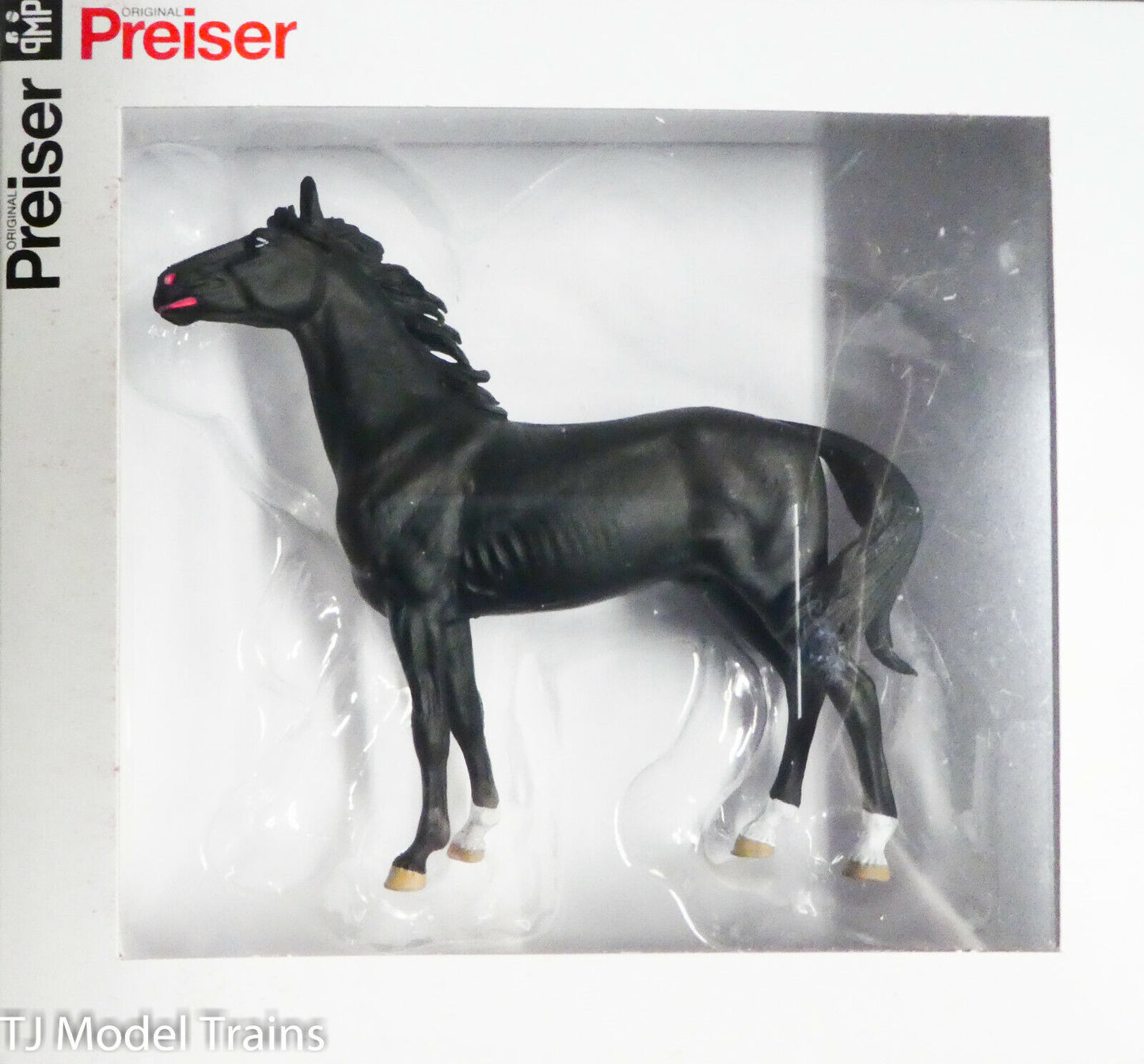 Preiser #47021B Black Horse (1/25th Scale) Painted / Plastic