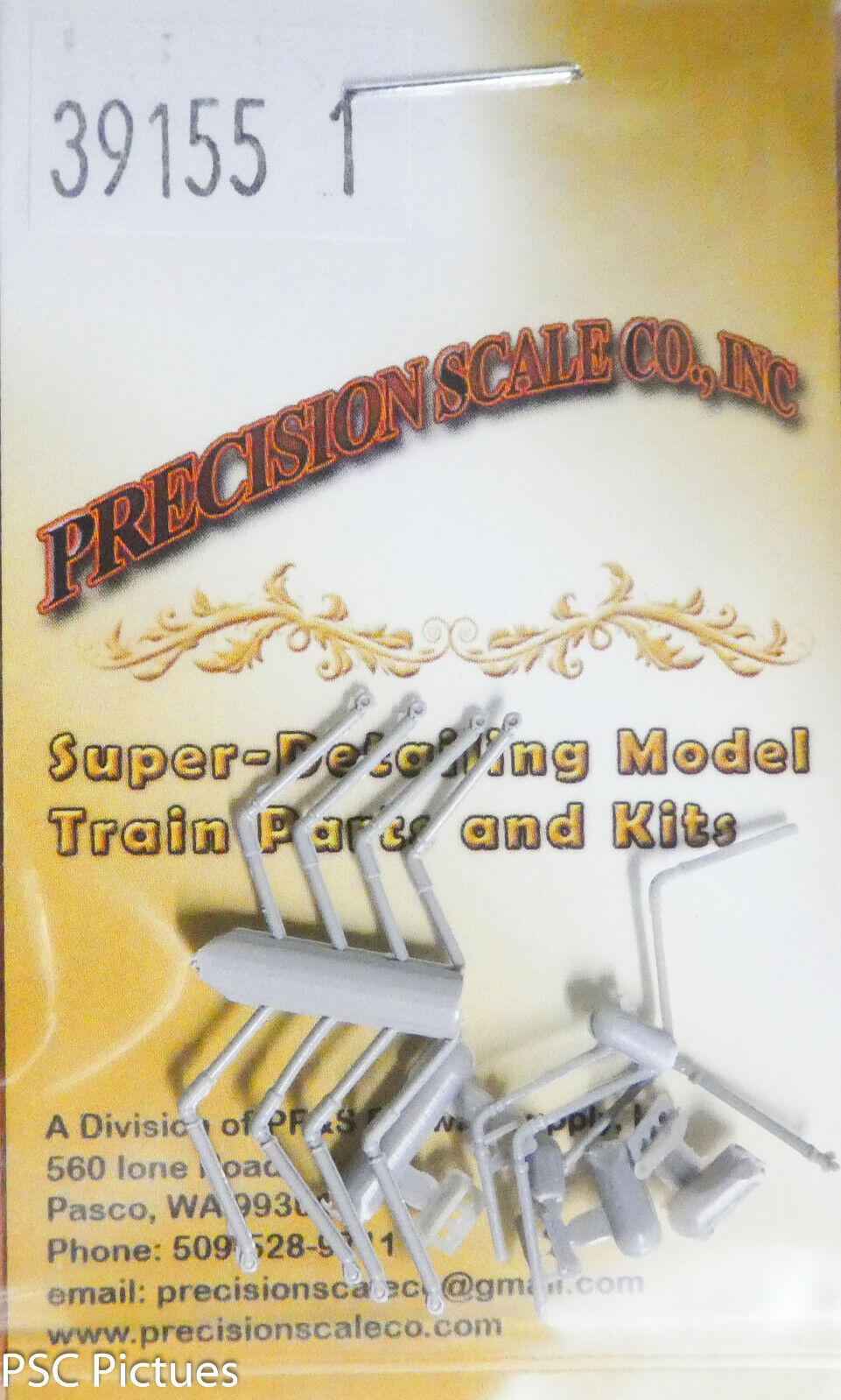 Precision Scale HO #39155.1 Air Hose, EMD MU, w/Bracket, Front & Rear 4 Sets of3