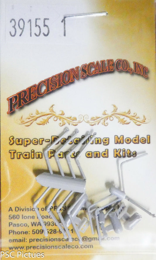 Precision Scale HO #39155.1 Air Hose, EMD MU, w/Bracket, Front & Rear 4 Sets of3