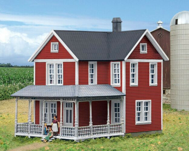 Cottage Grove Farm House LED Walthers Model Railroad Building Kit 933 - 3664 HO