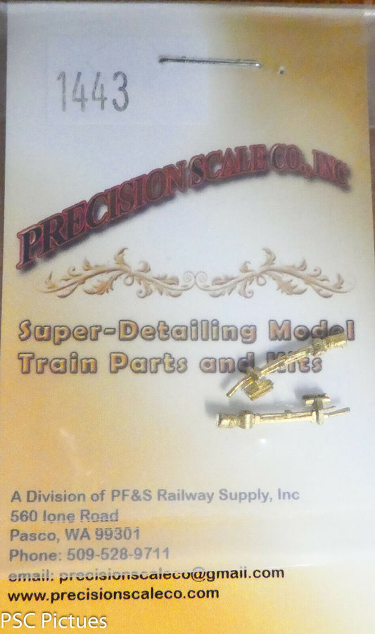 Precision Scale O #1443 Lever, Lindstorm Type Brake, for Pass, Car (Brass)