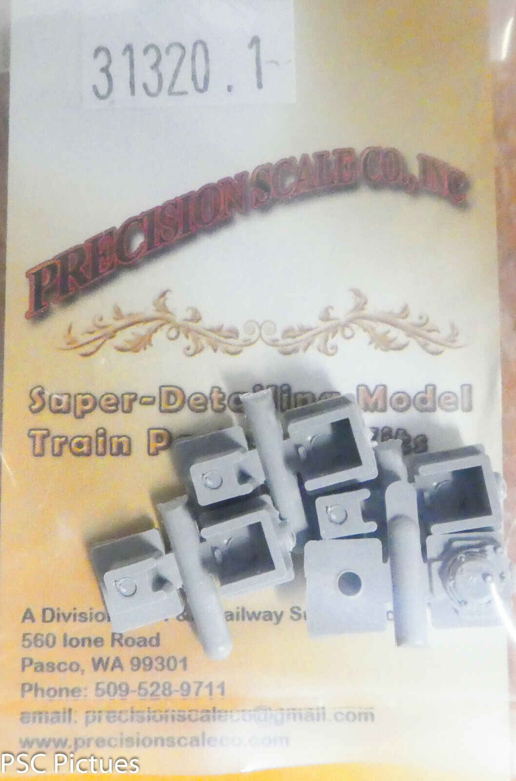 Precision Scale HO #31320.1 Journals, Roller Bearing, Trailing Truck (Plastic)