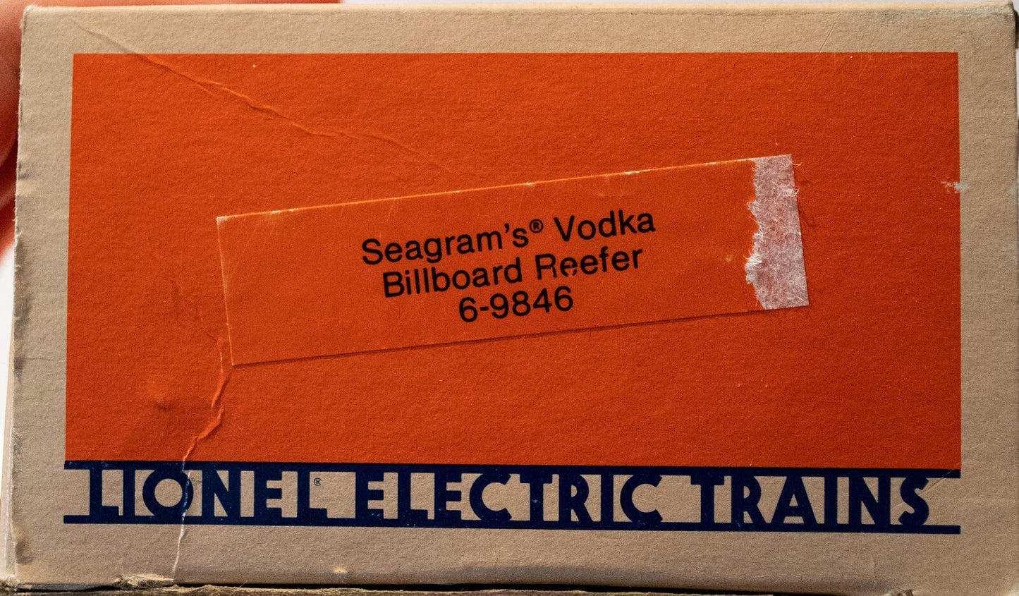 Lionel O Scale (Used) #6-9846 Seagram's Vodka Billboard Reefer
