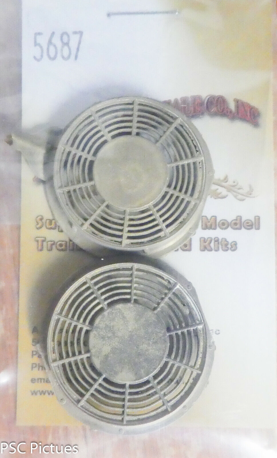 Precision Scale O #5687 Housing, 48" Dia. Air Intake Fan, w/Defuser, EMD (Brass)