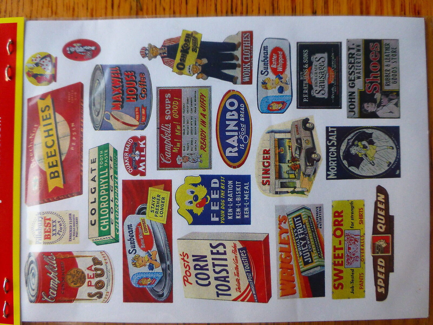 JL Innovative Design HO #426 Vintage Food/Household 1940s-50s (37 Paper Signs