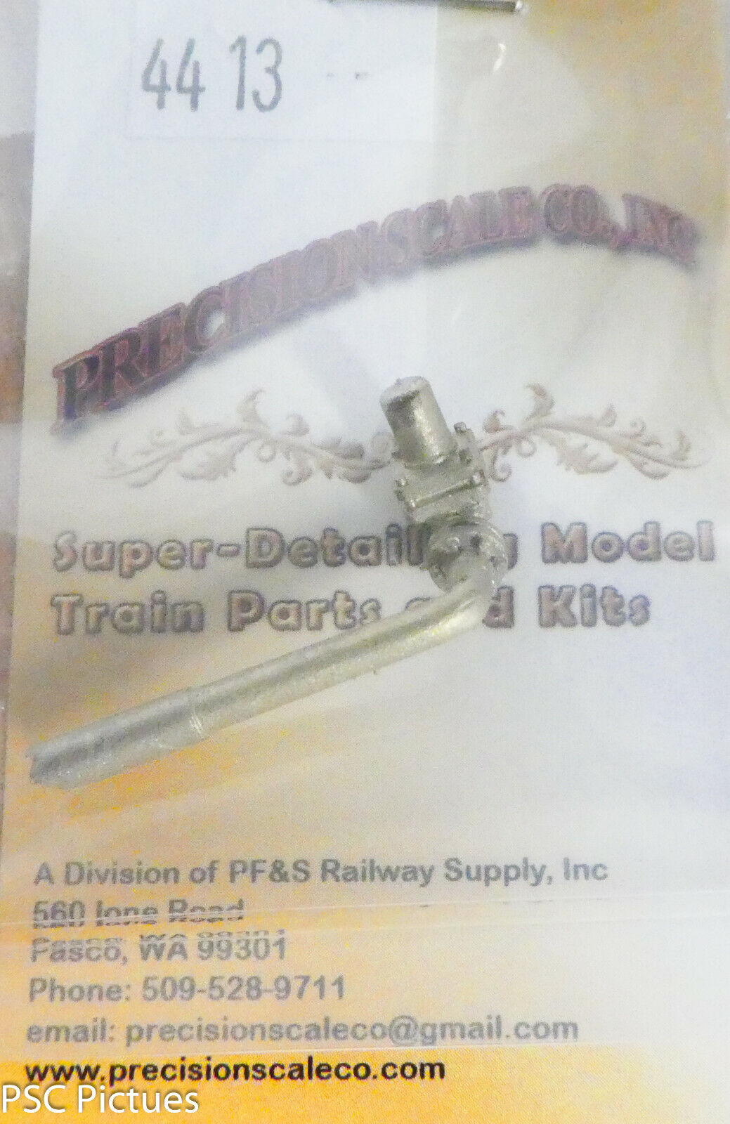 Precision Scale O #4413 Exhaust Pipe for: Steam Supply to Booster Engine (Brass)