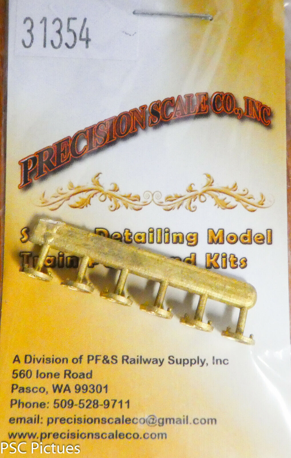 Precision Scale HO #31354 Round Number Plates, #36-40 + Blank (Brass)