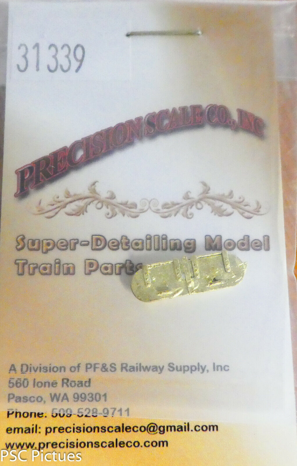 Precision Scale HO #31339 Water Hatch for Wabash Tender (Brass)