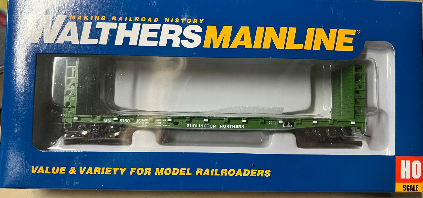 Walthers HO #910-5904 53' GSC Bulkhead Flatcar - Ready to Run -- BN