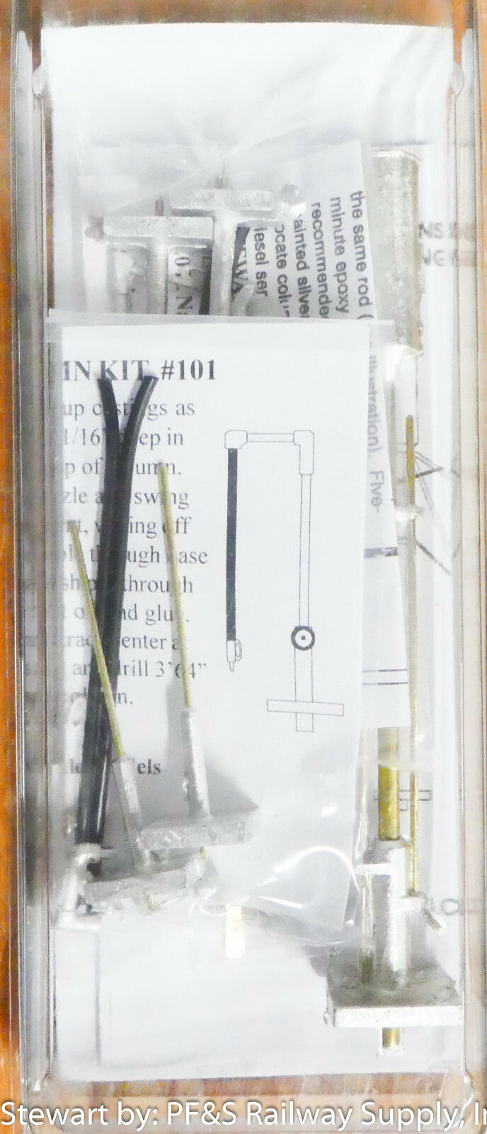 Stewart HO Scale #115 Double Tack Sand Tower (White Metal/Brass) 1:87th (Kit)