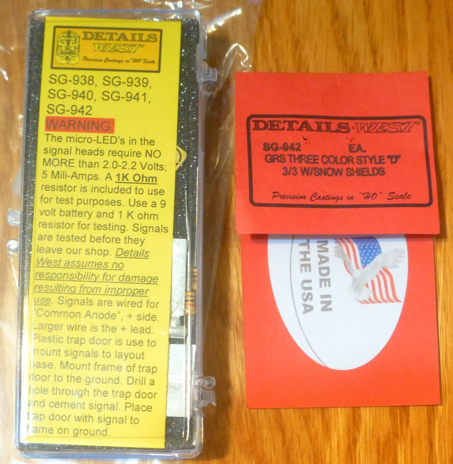 Details West HO #942 GRS Three Color Style "D" 3/3 w/Now Shields (Built)
