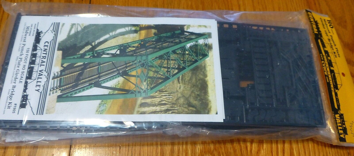 Central Valley #1905 (HO Scale) Midwest Punch Plate Girder 150' Bridge Kit