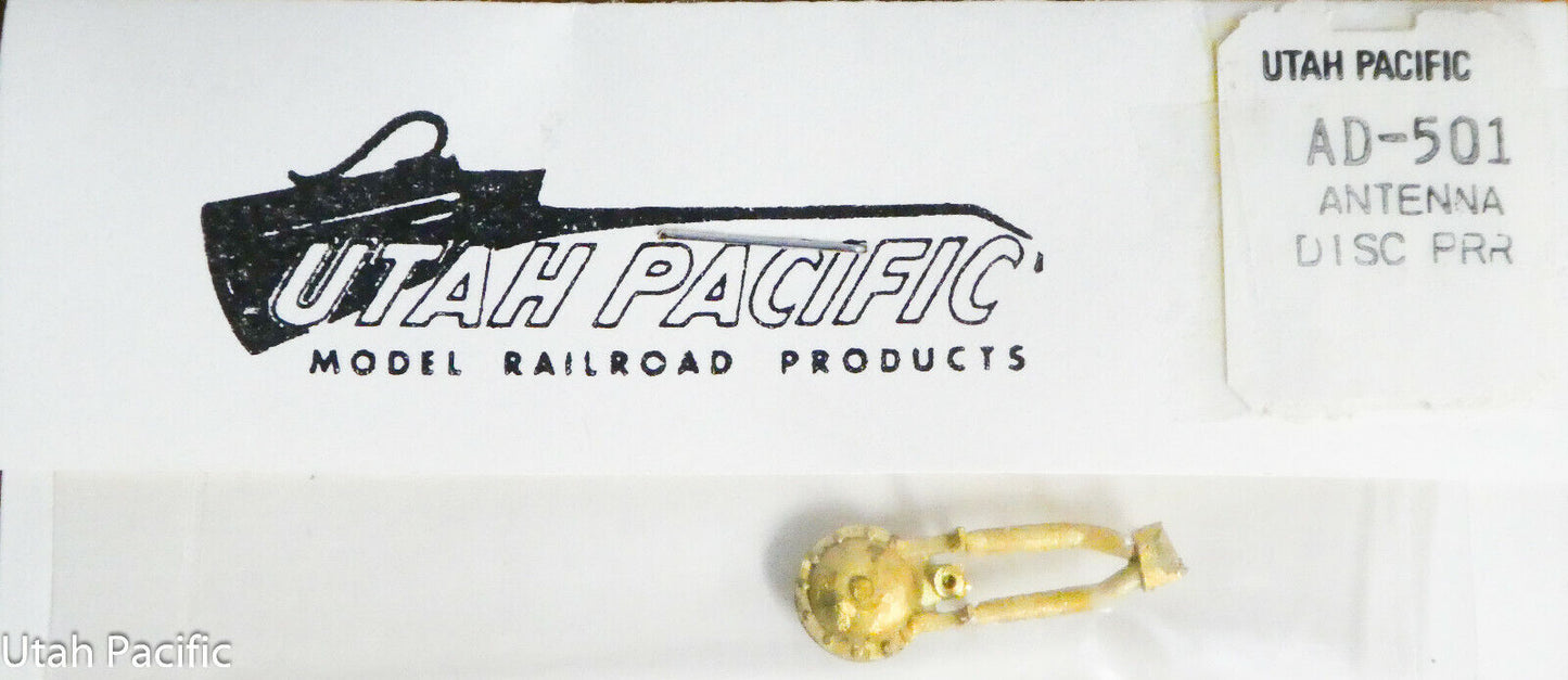 Utah Pacific #501 PRR. Antenna Disc (O Scale) Brass Casting / Made in USA