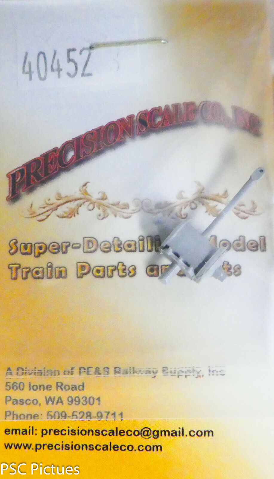 Precision Scale O #40452 Cylinder, Westinghouse A-B-A Brake, Freight (Plastic)