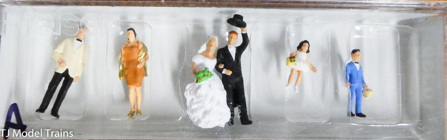 Preiser HO #10339A Wedding Participants -- Bride, Groom, Ring Bearer,
