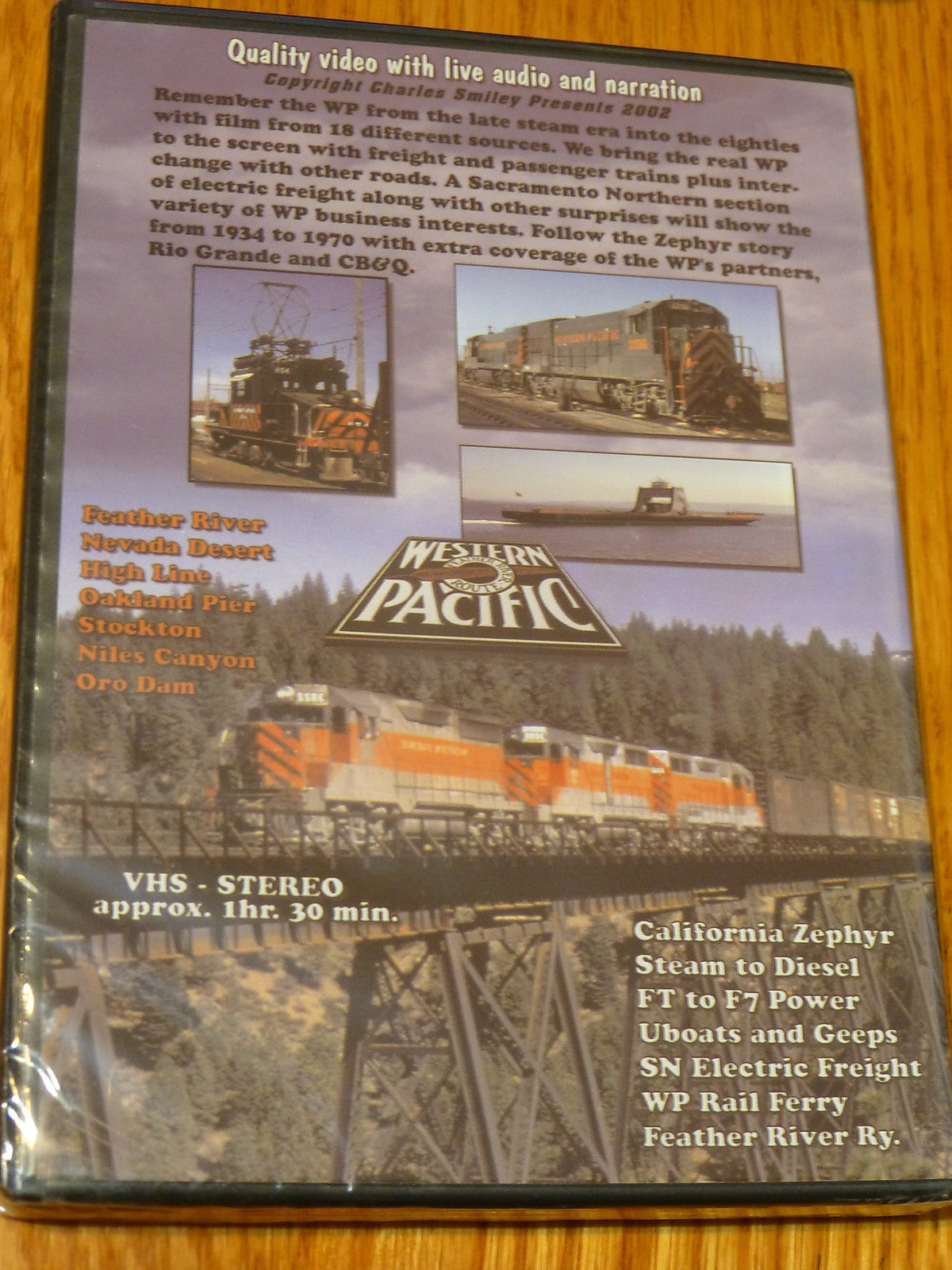 Charles Smiley DVD #D-122 WP Vintage West (Freight and Passenger)