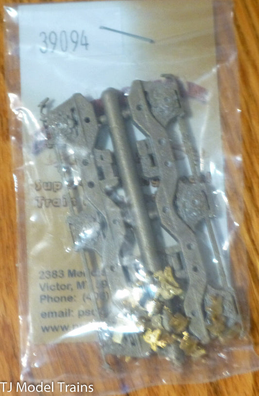 Precision Scale HO #39094 Sideframes for: EMD Flexicoil 6-Wheel, 3-Axle