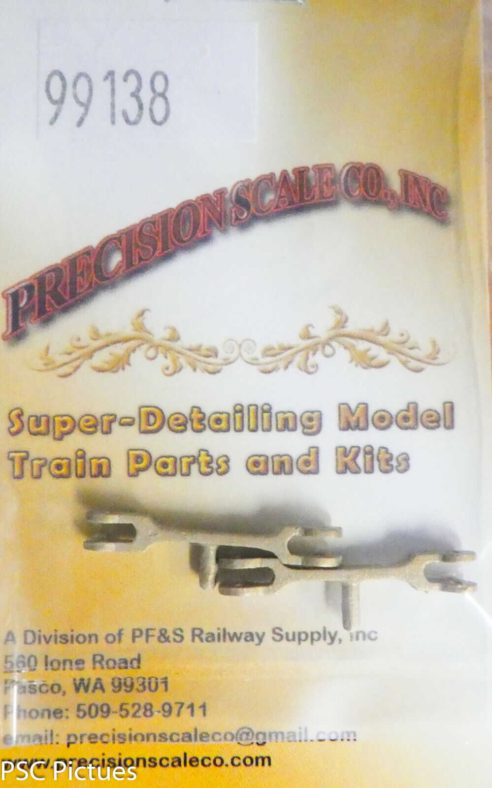 Precision Scale #99138 Clevis, Double Ended, 1/2" Scale (Brass Casting 2)