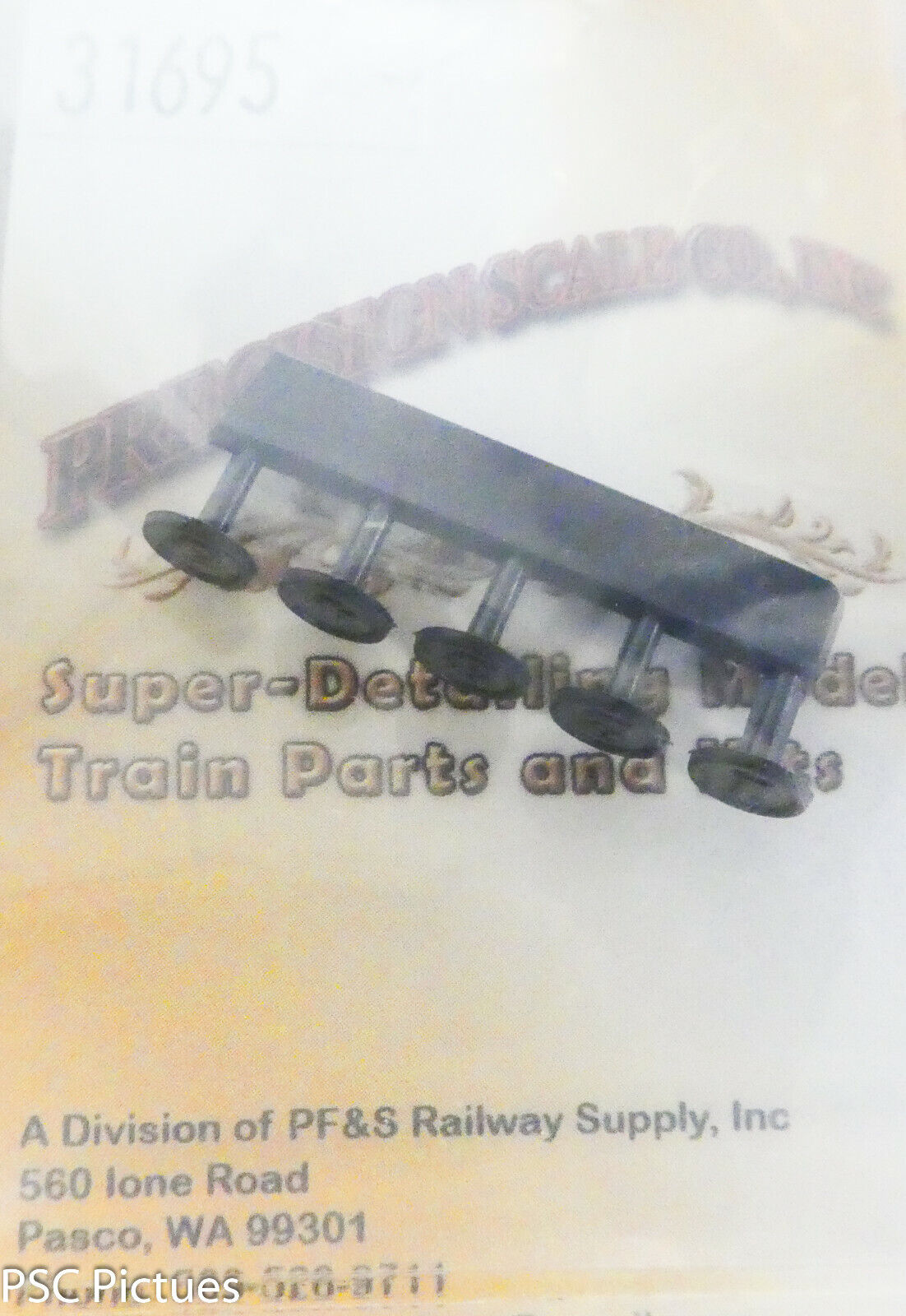 Precision Scale HO #31695 Plates, Round Number, #1 - #5 (Plastic Parts)